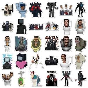 Autocollant de toilette Skibidi 60 pièces pour jeu de dessin animé - Product Image 3