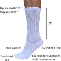 Chaussettes de sport pour femmes, blanches, au-dessus du genou, épaisses, ajustées, tricotées, à séchage rapide, pour l'automne