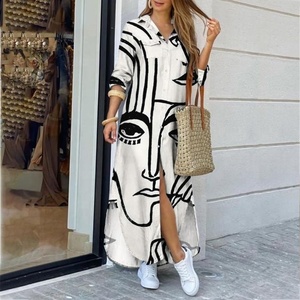 TW <span class=keywords><strong>Ropa</strong></span> de Mujer <span class=keywords><strong>Tallas</strong></span> <span class=keywords><strong>Grandes</strong></span> Vestido Casual para Dama MOQ Bajo Vestidos Largos para Mujer - Product Image 6