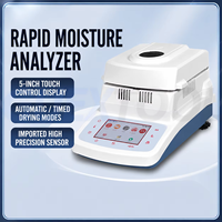 Analyseur d'humidité halogène Humidimètre automatique Écran tactile Grain Thé Bois Équipement de séchage Testeur de laboratoire