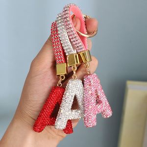Llavero de Metal con Letras Inglesas de Cristal Colorido de Moda 2026, Llavero de Coche con Diamantes de Imitación, Juguete DIY - Product Image 6