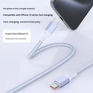 Cable USB-C Corto <span class=keywords><strong>de</strong></span> Fábrica OEM ODM <span class=keywords><strong>de</strong></span> 0.1/0.2/0.3m, Carga Rápida PD <span class=keywords><strong>de</strong></span> 60W, Cable Dual Tipo-C <span class=keywords><strong>de</strong></span> 50cm para Huawei, <span class=keywords><strong>iPhone</strong></span> 17, Samsung, Uso <span class=keywords><strong>en</strong></span> Automóvil - Product Image 4