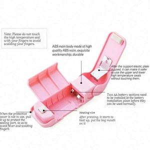 Mini Heat Bag Sealer Machine Package Sealer Bags Thermal Plastic Food Bag Closure Portable Sealing Packing <b>Kitchen</b> <b>Accessories</b> - Product Image 5