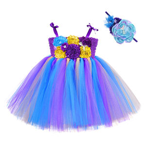 नवजात शिशु लड़की के कपड़े सेट इंद्रधनुष फूल लड़की पोशाक बच्चों जन्मदिन का गेंद पजामा बच्चों कस्टम बुटीक मरमेड कपड़े - Product Image 3