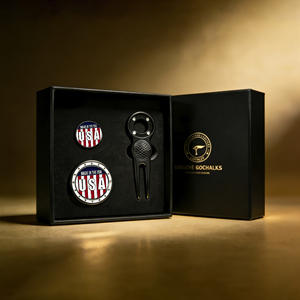 Accessoires <span class=keywords><strong>de</strong></span> golf : Outil <span class=keywords><strong>de</strong></span> réparation <span class=keywords><strong>de</strong></span> divots à ressort <span class=keywords><strong>or</strong></span> et noir, serviette <span class=keywords><strong>de</strong></span> golf shotgun, nettoyeur <span class=keywords><strong>de</strong></span> clubs, outils pour tees <span class=keywords><strong>de</strong></span> golf - Product Image 6