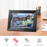 Bingkai foto Digital Wi-Fi portabel 15.4 inci, pengaturan mudah untuk bermain Foto & Video Format Audio MP3