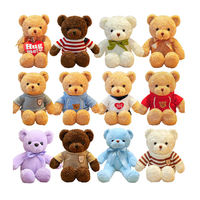 Vente en gros d'ours en peluche moelleux, mini-ours en peluche, petits ours en peluche, ours en peluche géants avec vêtements