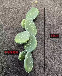 Disposizione floreale di <span class=keywords><strong>Cactus</strong></span> artificiale unica ed elegante fatta a mano in gomma morbida succulente per la decorazione della casa per il nuovo anno di Natale - Product Image 5