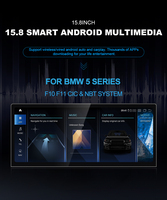 Unidad principal de actualización de 15,8 pulgadas, navegación GPS para BMW 5 Series F10 F11, pantalla táctil Carplay CIC NBT