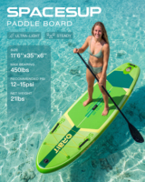 Planche de paddle gonflable ultra-stable de 450 lb avec soudure à chaud, fournie directement par l'usine EU pour le dropshipping