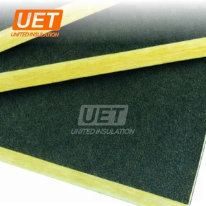 Isolation <span class=keywords><strong>de</strong></span> conduit d'air 32k 50mm pour CVC, avec enveloppe ignifuge WMSK, isolation en <span class=keywords><strong>laine</strong></span> <span class=keywords><strong>de</strong></span> <span class=keywords><strong>verre</strong></span> UET avec tissu noir - Product Image 1