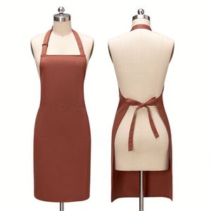High Waterproof Custom <b>Apron</b>; Multi-functional <b>Kitchen</b> <b>Apron</b>; Hot Sale 100% Polyester Fabric Double Pocket <b>Apron</b> - Product Image 2