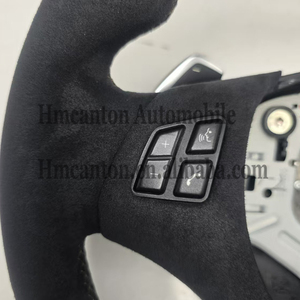 Volant de direction en Alcantara marron avec bande supérieure pour BMW E90 E91 E92 E93 Série 3 - Produits phares - Product Image 4