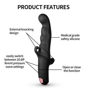 Nezend Oem Factory Sexspielzeug für Erwachsene Frauen <span class=keywords><strong>Black</strong></span> Rabbit Vibrator <span class=keywords><strong>Massage</strong></span> G-Punkt Hot Electric Dildo für <span class=keywords><strong>Lady</strong></span> Vibrator - Product Image 2