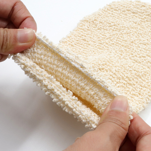 Gant de gommage naturel Logo personnalisé Nettoyage en profondeur du corps Épurateur de cellules mortes dissolvant Spa <span class=keywords><strong>Gants</strong></span> de bain pour le gommage du corps - Product Image 4