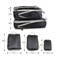 Sacs de rangement pliables Andeya de haute qualité pour placard, ensemble de sacs de voyage en nylon pour vêtements
