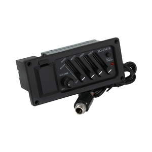 Preamplificador de Guitarra Acústica de 4 Bandas EQ-7545R, Amplificador, Ecualizador, <span class=keywords><strong>Afinador</strong></span>, Pastilla Piezoeléctrica, Accesorios para Instrumentos de Cuerda - Product Image 1