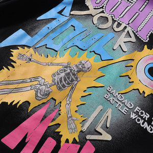 Camisetas de Manga Larga con Estampado de Letras RoughPlay, 100% Algodón Grueso de Alta Calidad, Sudaderas con Capucha de Diseño Vintage para Hombre - Product Image 5