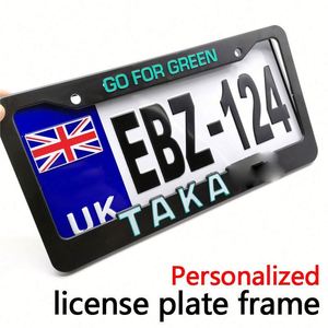 Custom Logo High Quality Alloy Car License Plate Frame/Holder Cover Plastic Crafts Personalized Number Plate Frames - Product Image 6