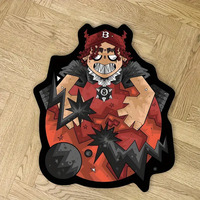 Tapis personnalisés imprimés antidérapants avec des personnages d'anime, des chaussures de dessin animé, une forme moderne, un tapis design, un tapis d'appoint, des tapis d'anime