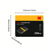 KODAK X200-Disque dur externe SSD portable USB 3.1, type-c, 256B, 512 Go, pour PS4 PC MAC, ordinateurs portables, smartphone, 1 To