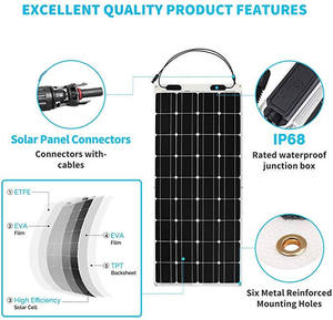 Vente directe en usine, panneau photovoltaïque solaire polyvalent à haut rendement, <span class=keywords><strong>cellule</strong></span> solaire à film mince flexible en silicium <span class=keywords><strong>amorphe</strong></span> - Product Image 3