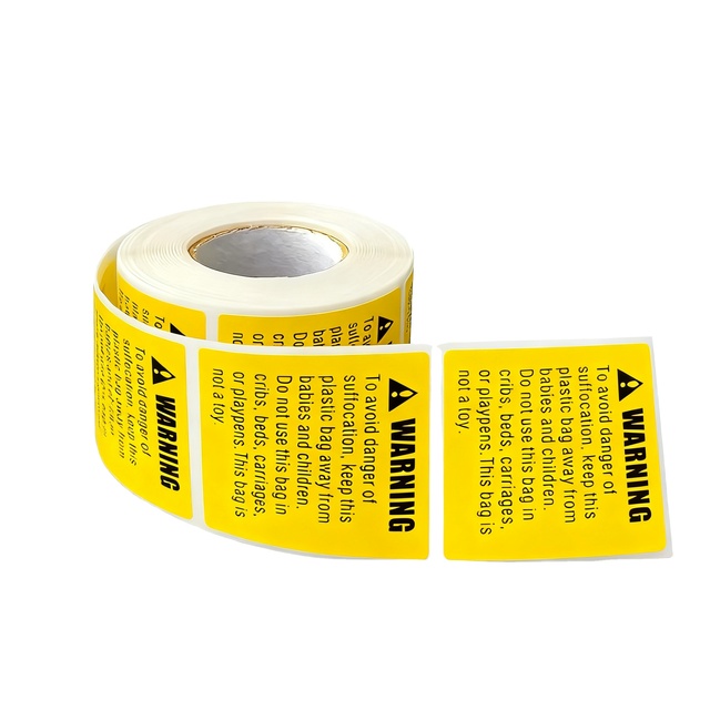 Hot Sale Custom High Quality Waterproof Adhesive Sticker Fragile Warning Rectangular Consumer Electronics Mobile Phone Label