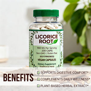 OEM高品質甘草根カプセル 甘草根エキス 補助的な抗炎症作用と粘膜保護のため - Product Image 4