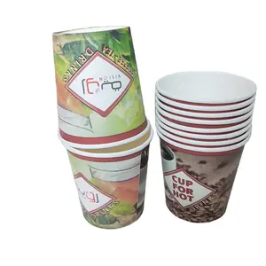 Одноразовые чашки 12 унций, бумажные кофейные чашки с одной стенкой, поставщики бумажных кофейных чашек