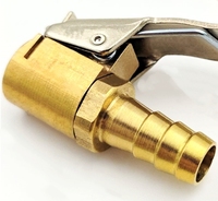 Connecteur de valve de pneu, clip de verrouillage, embout de pompe à air, 6 mm, 8 mm, gonfleur de pneu portable, embout de gonflage de pneu en laiton