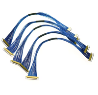 Cable Micro Coaxial LCD LVDS de 0.5mm de paso, 30 pines, 40 pines, conector 20454 con aislamiento de PVC/PTFE para pantalla de portátil, longitud personalizada