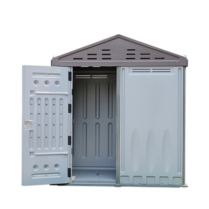 Abri extérieur en plastique HDPE simple de taille moyenne pour le stockage dans le jardin Abri extérieur de stockage Petite maison mobile - Product Image 3
