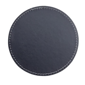 Vintage Luxury Custom Logo Printing Coffee Cup Mat Round <strong>Coasters</strong> Blank PU Leather Custom <strong>Coaster</strong> for <strong>Drinks</strong> - Product Image 6
