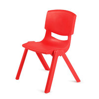 Chaise d'école en plastique moulé, ensemble moderne de chaises et tables d'étude empilables en plastique pour enfants, idéal pour salle de sport, chambre, salle de bain, salon, hôtel, école
