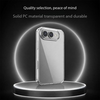 Nouvelle coque de téléphone pliable pour iPhone 18 DUO, coque rigide transparente anti-traces de doigts en PC, coque de protection pour téléphone Apple