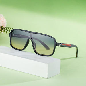 Nouvelles lunettes de soleil carrées pour hommes, protection UV400, verres en PC, monture en plastique et métal, mode, lunettes de soleil d'extérieur ZX 8951 - Product Image 2