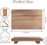 Élégant petit plateau de rangement pliable en bois, décoratif et moderne, pour aliments, salle de bain, lavabo de cuisine, armoire basse, simple