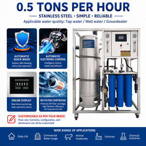 Système de purification d'eau potable pour bébés avec filtration en 7 étapes, usine de filtration par osmose inverse compacte pour usage clinique - Product Image 2