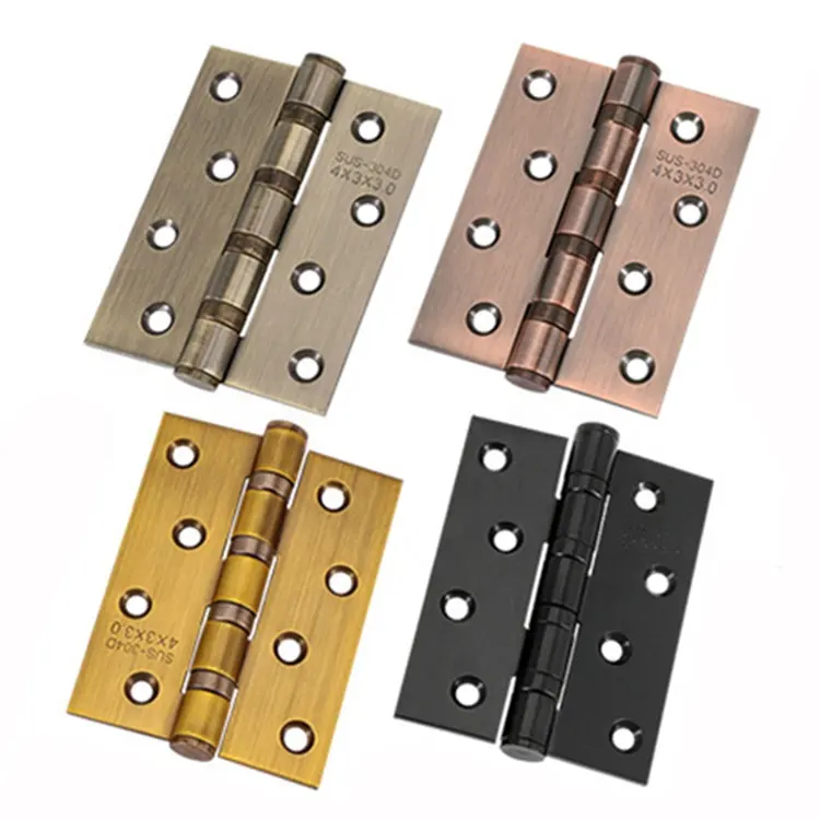 Charnières de porte à couple industriel en acier inoxydable, charnières de 6 pouces, 270 degrés, pour porte en bois, très robuste