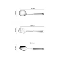 Kedatangan Baru 15 Buah Set Panci dan Wajan Stainless Steel Multi-lapis Multi-fungsi dengan Tutup, Spatula, dan Sendok untuk Memasak
