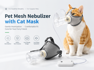 Mascarilla de Atomización para Gatos Compatible con Nebulizador de Malla Fina para Terapia de Inhalación Respiratoria Felina - Product Image 6
