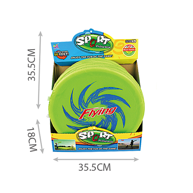 14" Soft Throwing Disc Golf for Kids & Adult Toy,Pocket Beach Splash Fun for Party Creative Gift Pet Dog Rubber Flying Disc Game