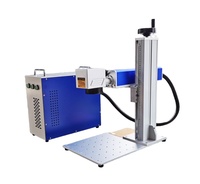Machine de marquage laser à fibre, mini découpeur portable fendue, 20w 30w 50w, modèle raycus