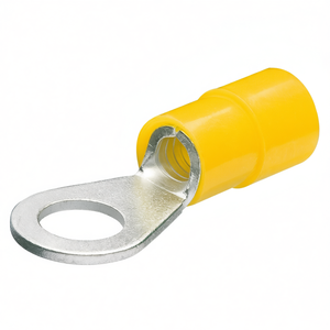 Terminales Aislados con Ojal, 100 Unidades Cada Uno, Color Amarillo, Para Conexión de Cableado Eléctrico - Product Image 2