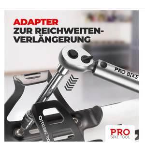 High-Precision 1/4-3/8-1/2 Hand Bicycle Torque Wrench <strong>Set</strong> with Hard Case <strong>Bit</strong> Preset <strong>Ratchet</strong> Bike Repair Tool Adjustable - Product Image 5