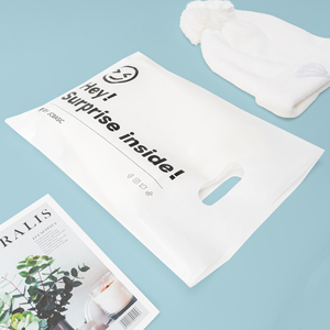 <span class=keywords><strong>Buste</strong></span> Personalizzate in Plastica Riutilizzabili per Regali e Spedizioni, Sacchetti con Manici Fustellati per lo Shopping - Product Image 4