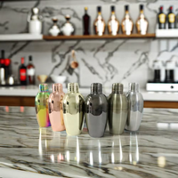RTS Directement des fabricants en stock Shaker moderne en acier inoxydable de 500 ml pour bar/usage domestique avec logo personnalisé