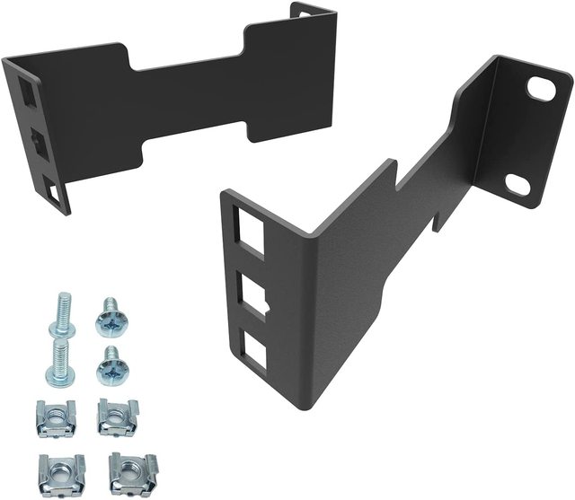 1U Server Rack Depth Extender - 4-Inch Deep -Recessed Rack Mount Adapter Kit for Network Rack