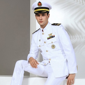 Uniforme da Ufficiale Bianca Stile USA Personalizzata all'Ingrosso per Capitani e Funzionari - Product Image 4