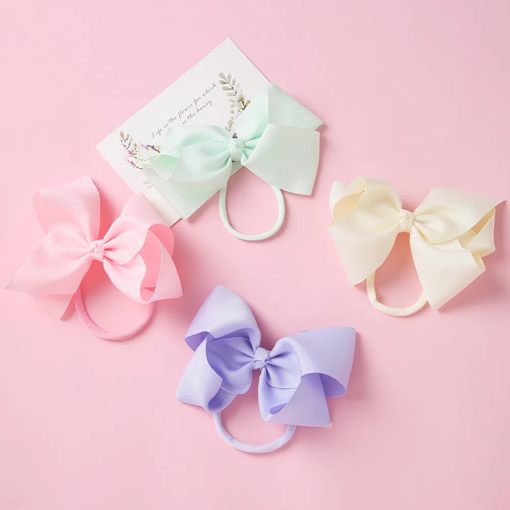 Ready to Ship Fashion Baby Hand Band For Girls Ribbon Bow Women Parent-Child Hand Band For Boys